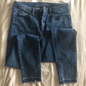 High rise skinny ankle jeans